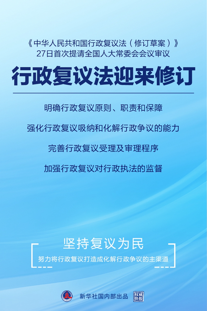 权威快报丨行政复议法迎来修订
