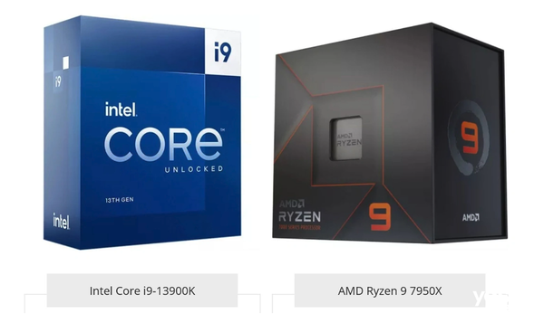 AMD R9 7950X和i9-13900K性能对比，英特尔更胜一筹！