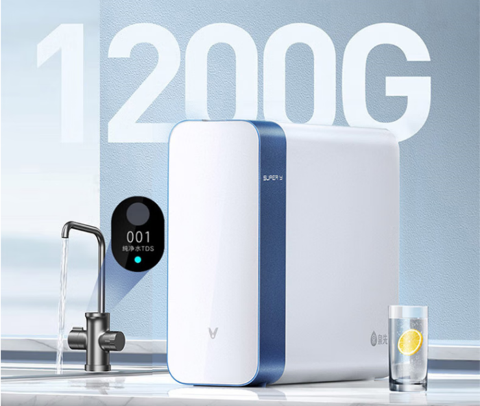 6层超净过滤 2.8秒直饮纯水 云米智能净水器Super Y 1200G