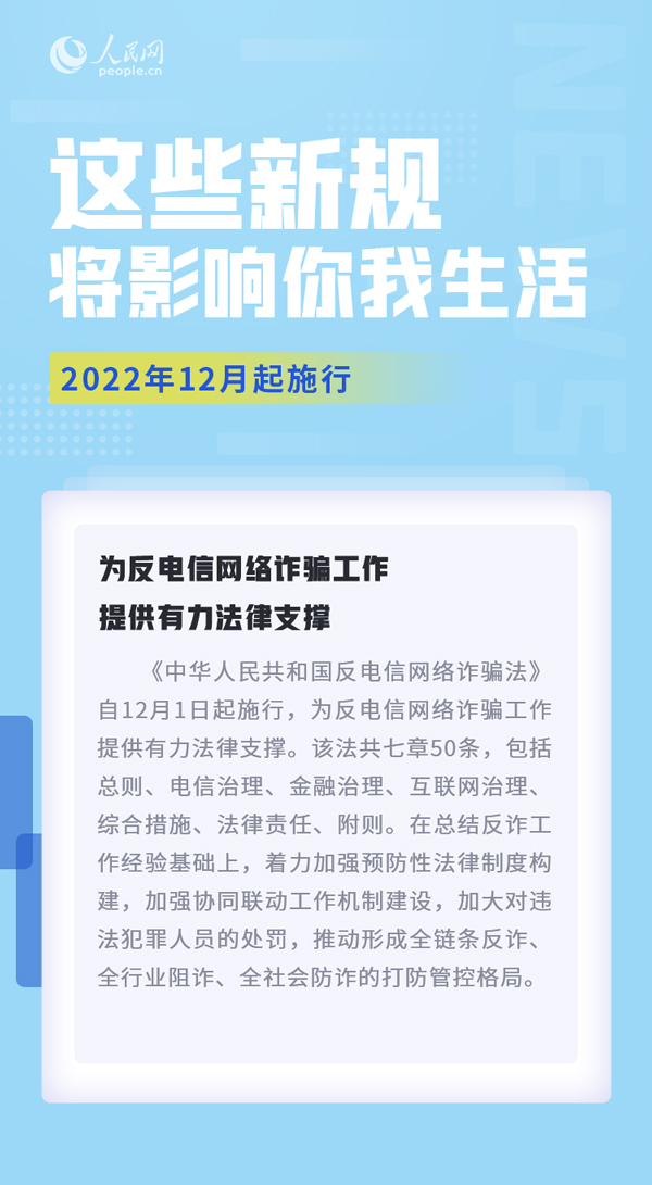 12月，这些新规将影响你我生活