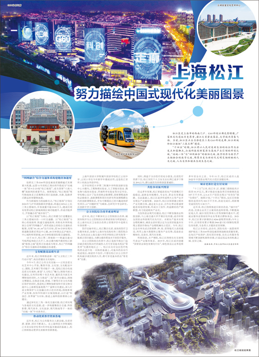 上海松江努力描绘中国式现代化美丽图景